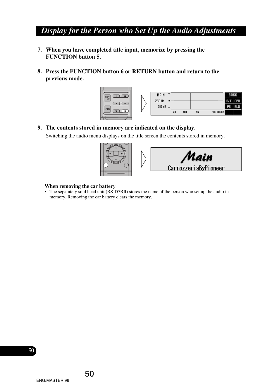 Pioneer RS-D7R User Manual | Page 50 / 64