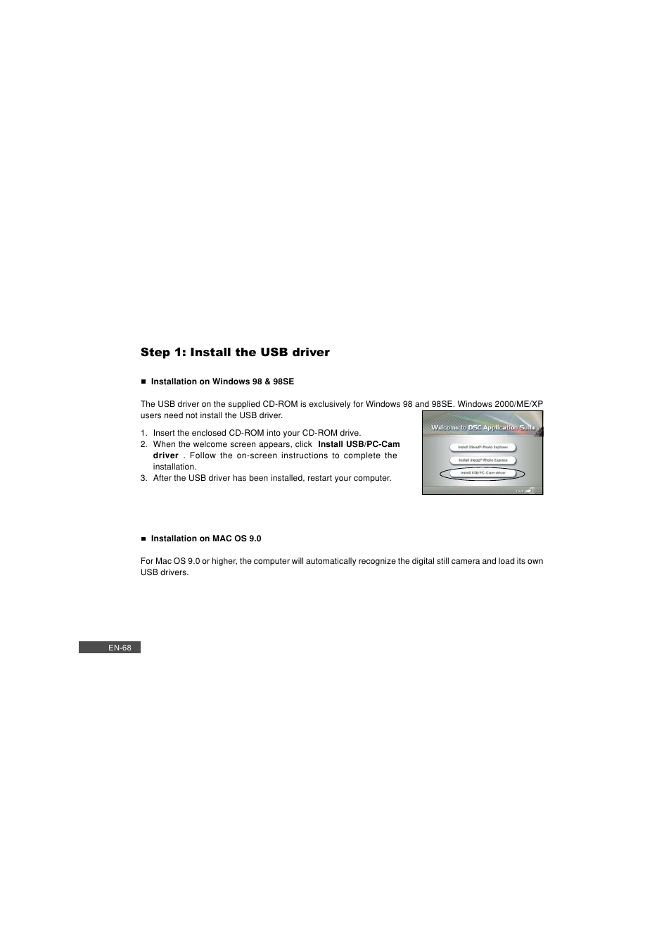 Step 1: install the usb driver | Pioneer DC500 User Manual | Page 68 / 110