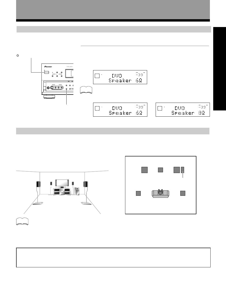 Prep ara tion opera tion, Speaker placement, Speaker impedance (26tx and 24tx only) | Connecting your equipment, Standby/on speakers vsx-26tx or | Pioneer VSX-27TX User Manual | Page 15 / 80