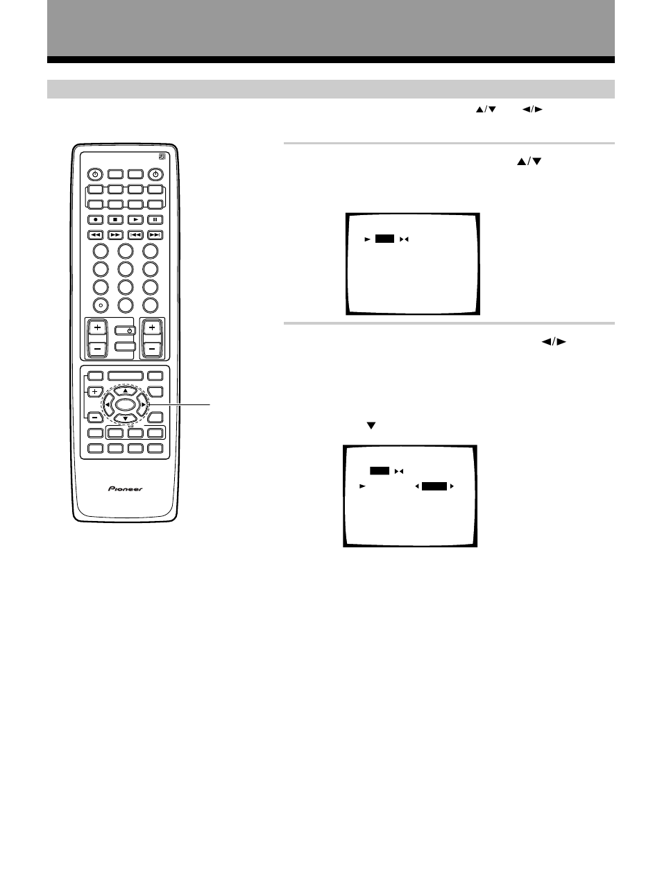 Speaker setting, Surround sound set up, Select speaker setting with the 5¥∞ buttons | Press enter, Select a speaker setting mode with the 2¥3 buttons, Press the ∞ button | Pioneer VSX-27TX User Manual | Page 26 / 80