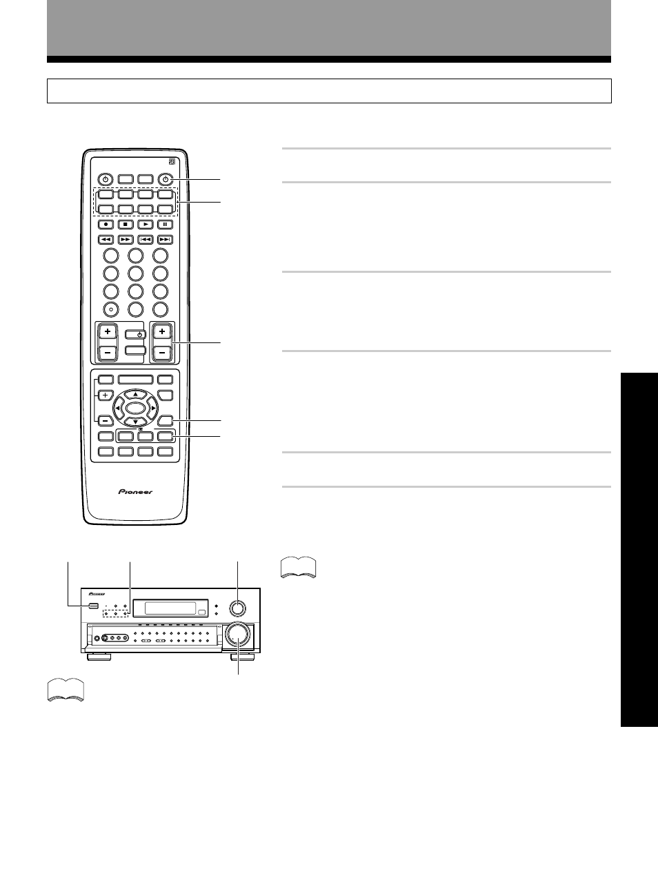 Playing source with dolby digital or dts sound, Playing sources with dolby digital or dts sound, Set up opera tion | Turn on the receiver, Play a source (for example, a dvd player), Basic playback, Vsx-27tx | Pioneer VSX-27TX User Manual | Page 39 / 80