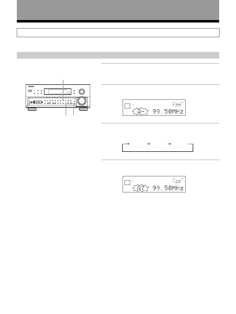 Memorizing frequently used stations, Using the front panel, Using the tuner | Tune in the desired station, Press class repeatedly to select a class number | Pioneer VSX-27TX User Manual | Page 46 / 80