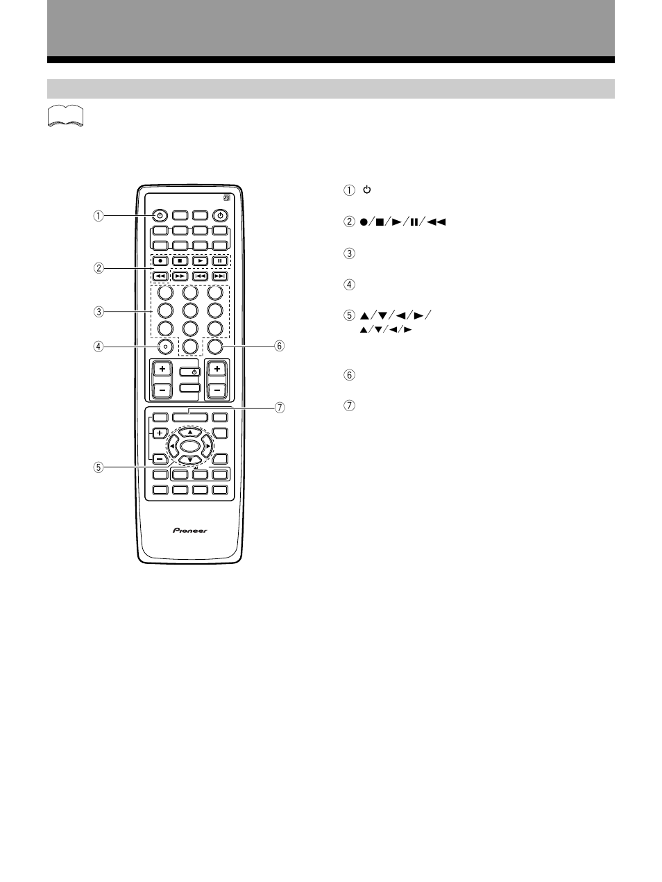 Stb (satellite tuner) operations, 1 source, 3 number buttons | 4 guide, 55˜∞˜2˜3˜ enter, 6 exit, 7 menu, Press to switch the satellite tuner on or off, Use to make selections from satellite functions, Use to select satellite channels | Pioneer VSX-27TX User Manual | Page 56 / 80