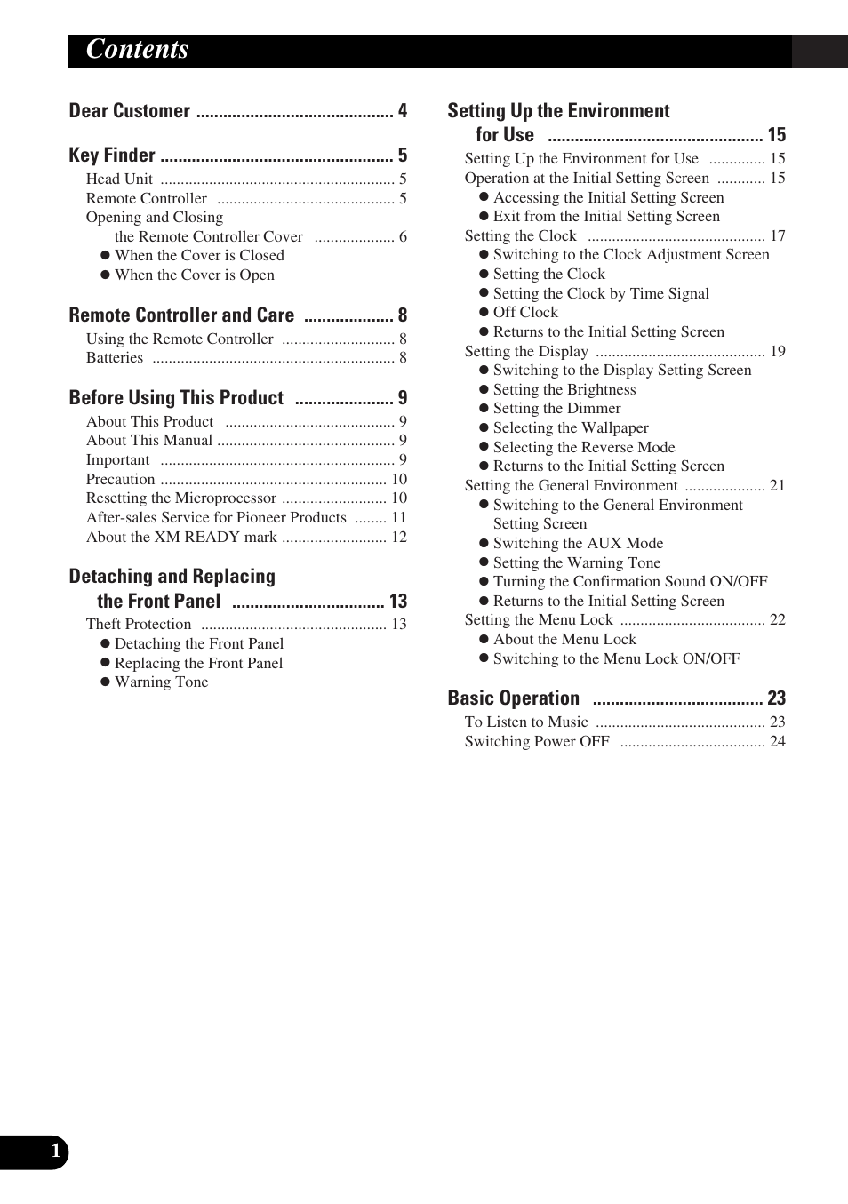 Pioneer DEX-P9 User Manual | Page 2 / 88