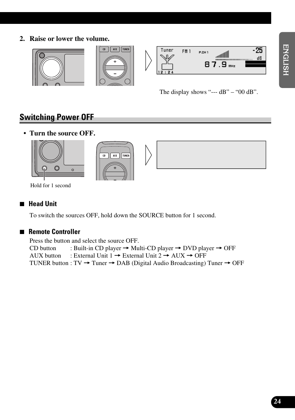 Switching power off | Pioneer DEX-P9 User Manual | Page 25 / 88