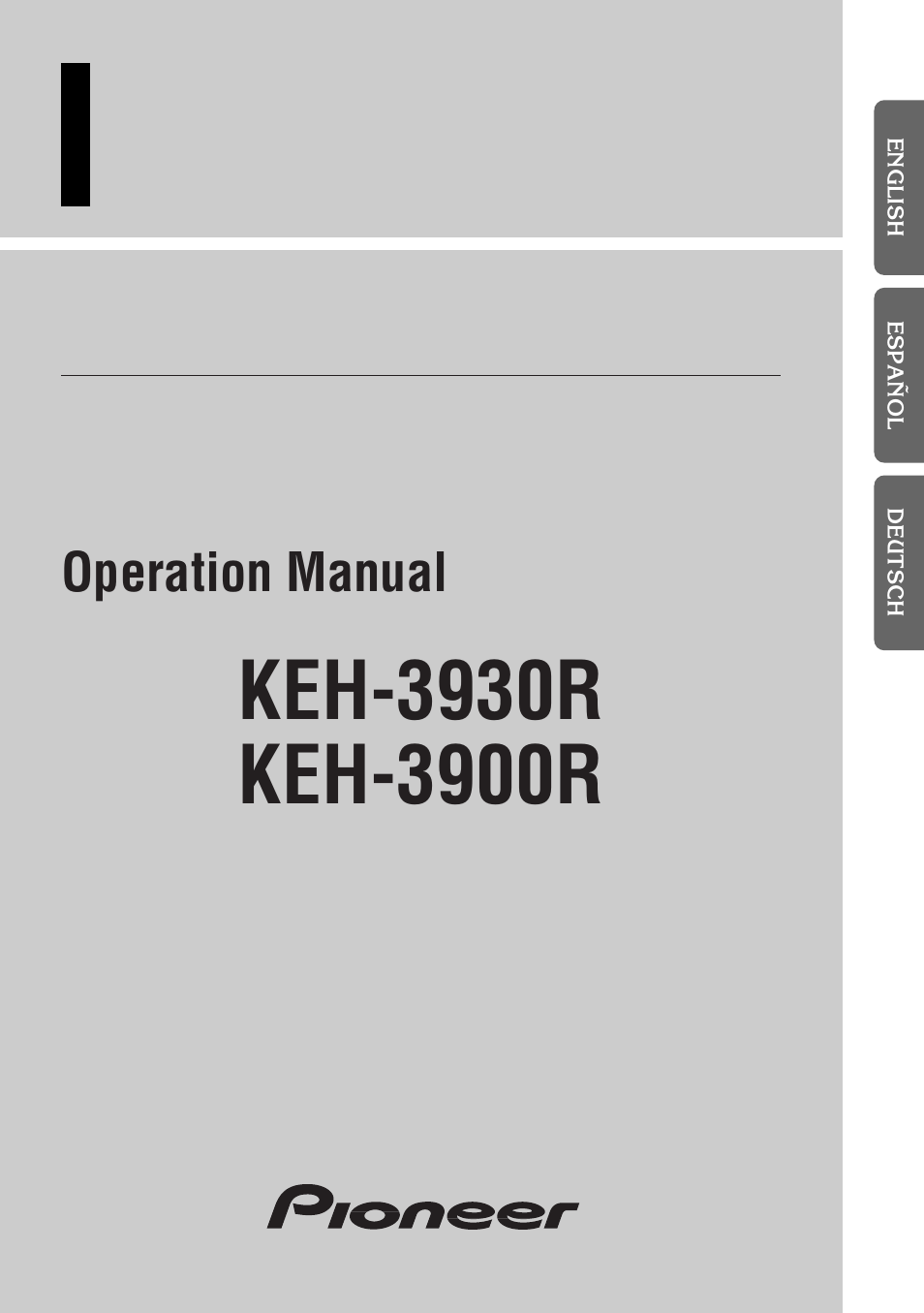 Pioneer KEH-3900R User Manual | 80 pages