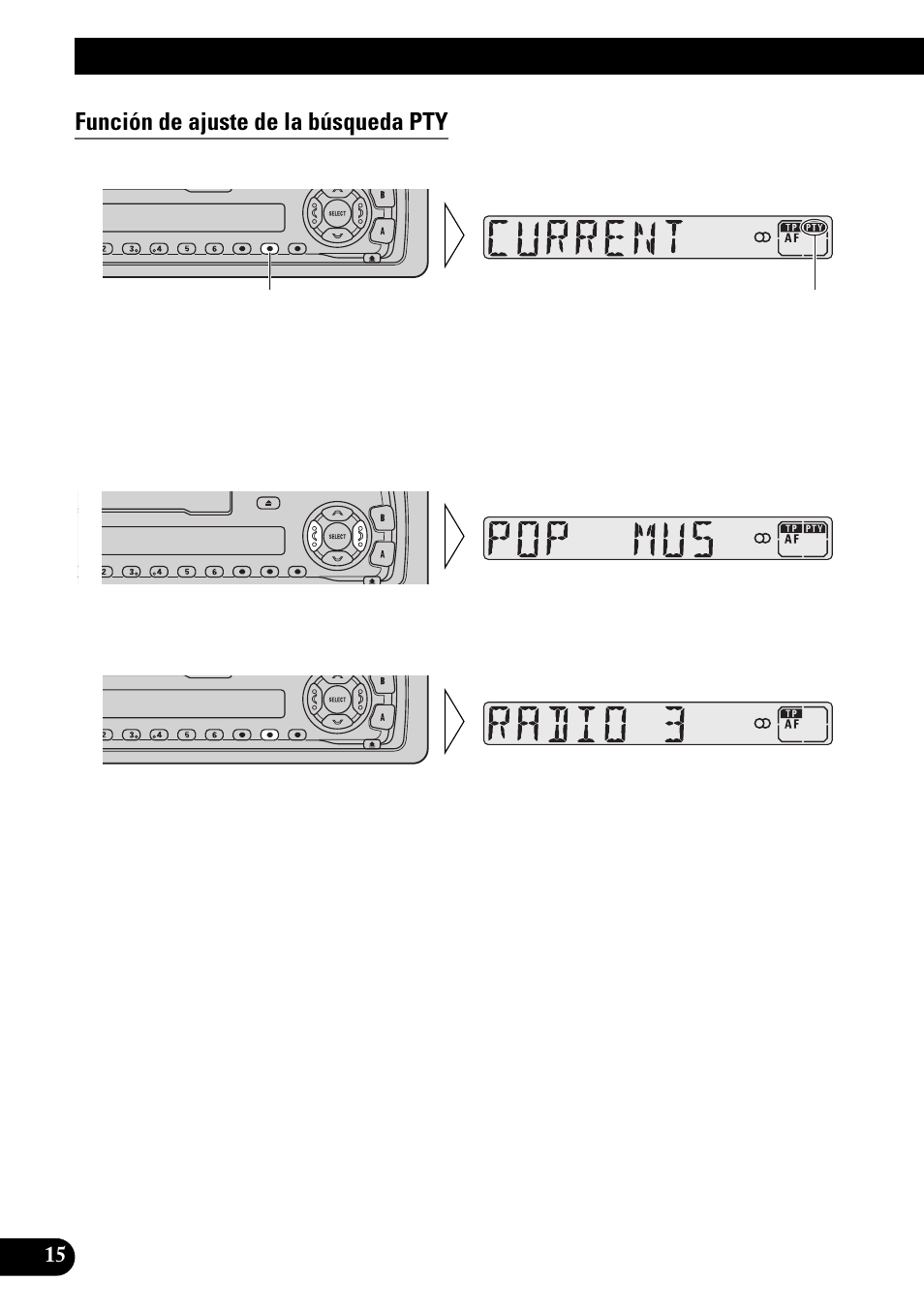 Función de ajuste de la búsqueda pty, Uso de las funciones rds | Pioneer KEH-3900R User Manual | Page 42 / 80