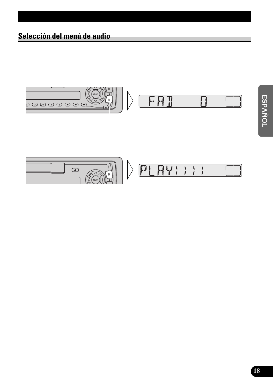 Ajuste de audio, Selección del menú de audio | Pioneer KEH-3900R User Manual | Page 45 / 80