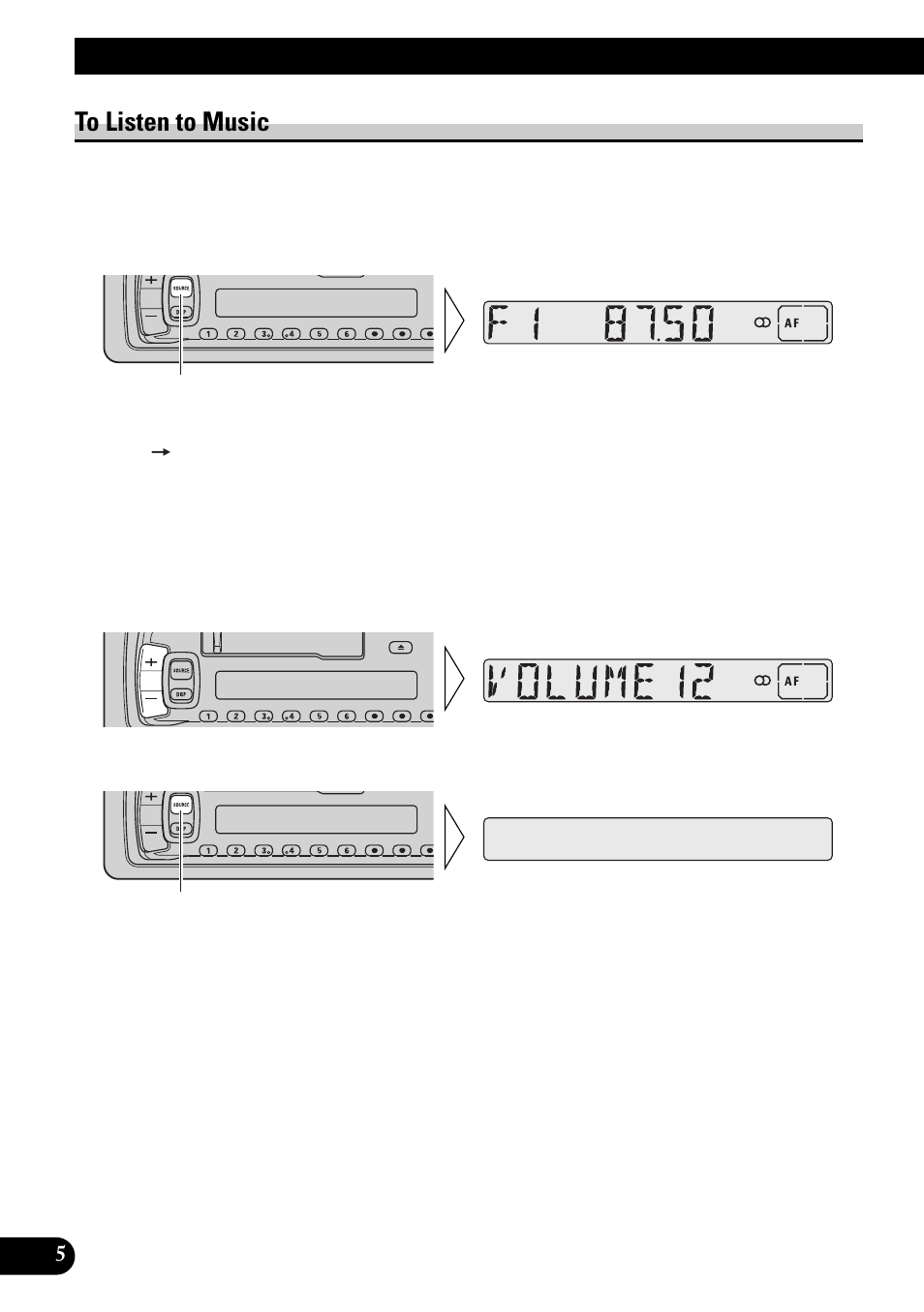Basic operation, To listen to music | Pioneer KEH-3900R User Manual | Page 6 / 80
