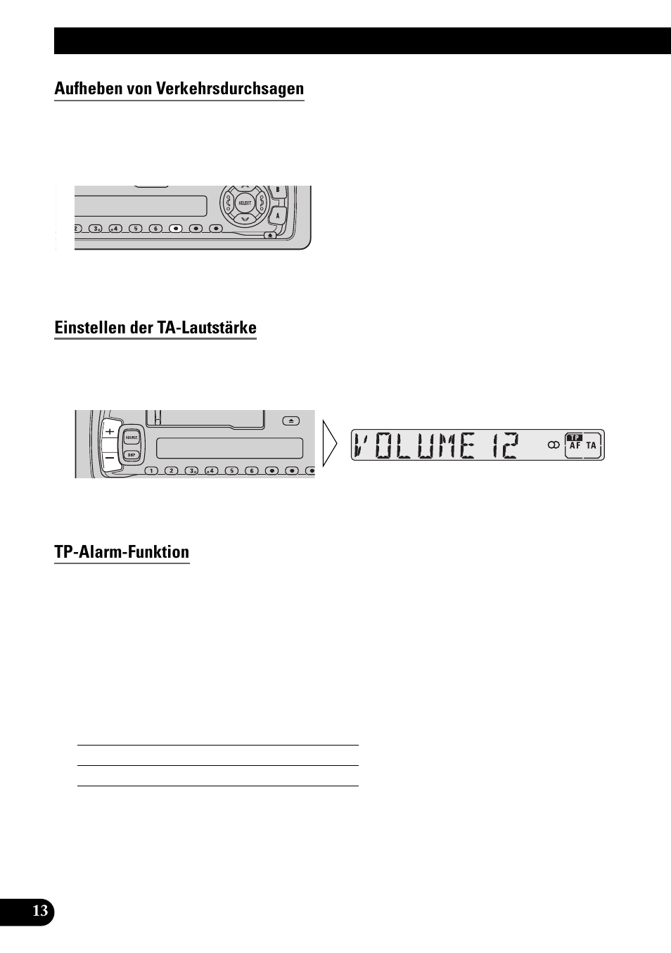 Aufheben von verkehrsdurchsagen, Einstellen der ta-lautstärke, Tp-alarm-funktion | Gebrauch der rds-funktionen | Pioneer KEH-3900R User Manual | Page 66 / 80