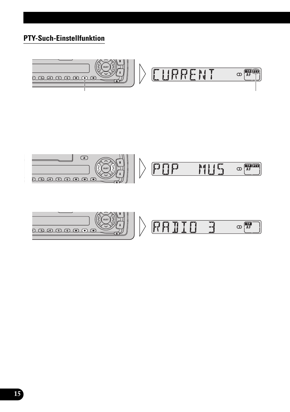 Pty-such-einstellfunktion, Gebrauch der rds-funktionen | Pioneer KEH-3900R User Manual | Page 68 / 80