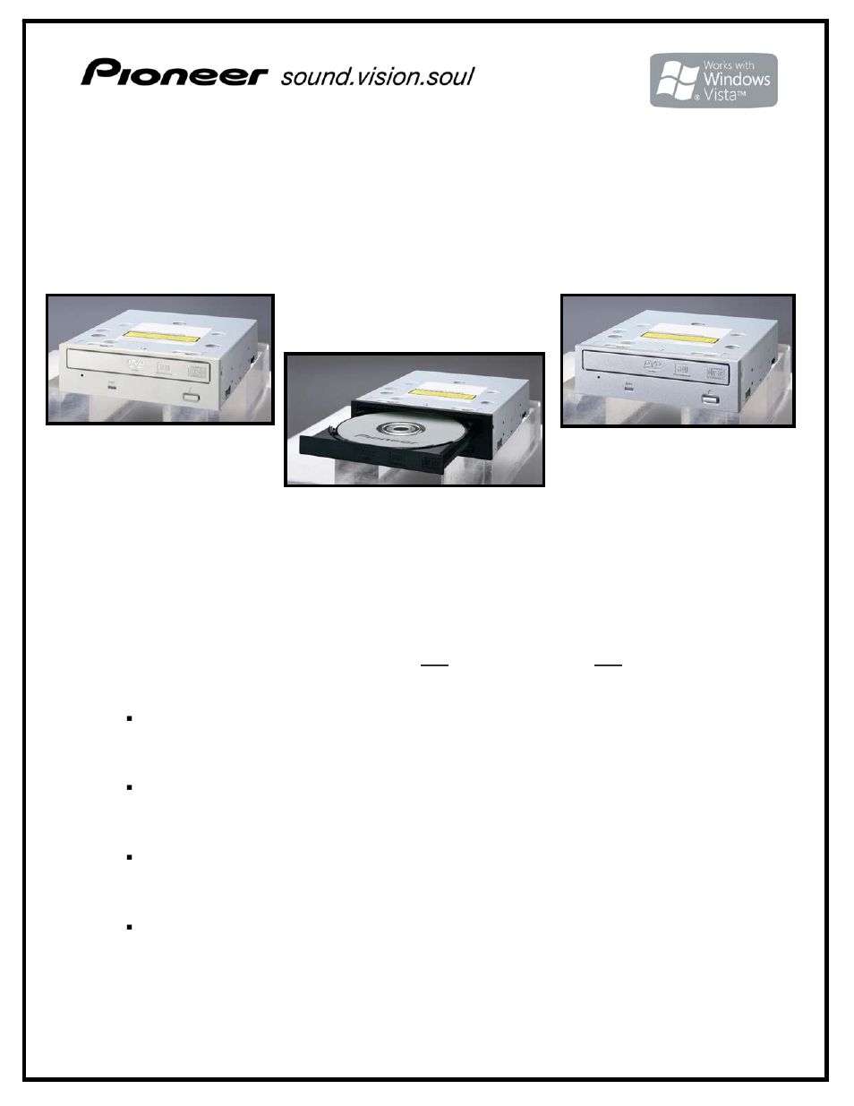 Pioneer DVR-112DBK User Manual | 2 pages