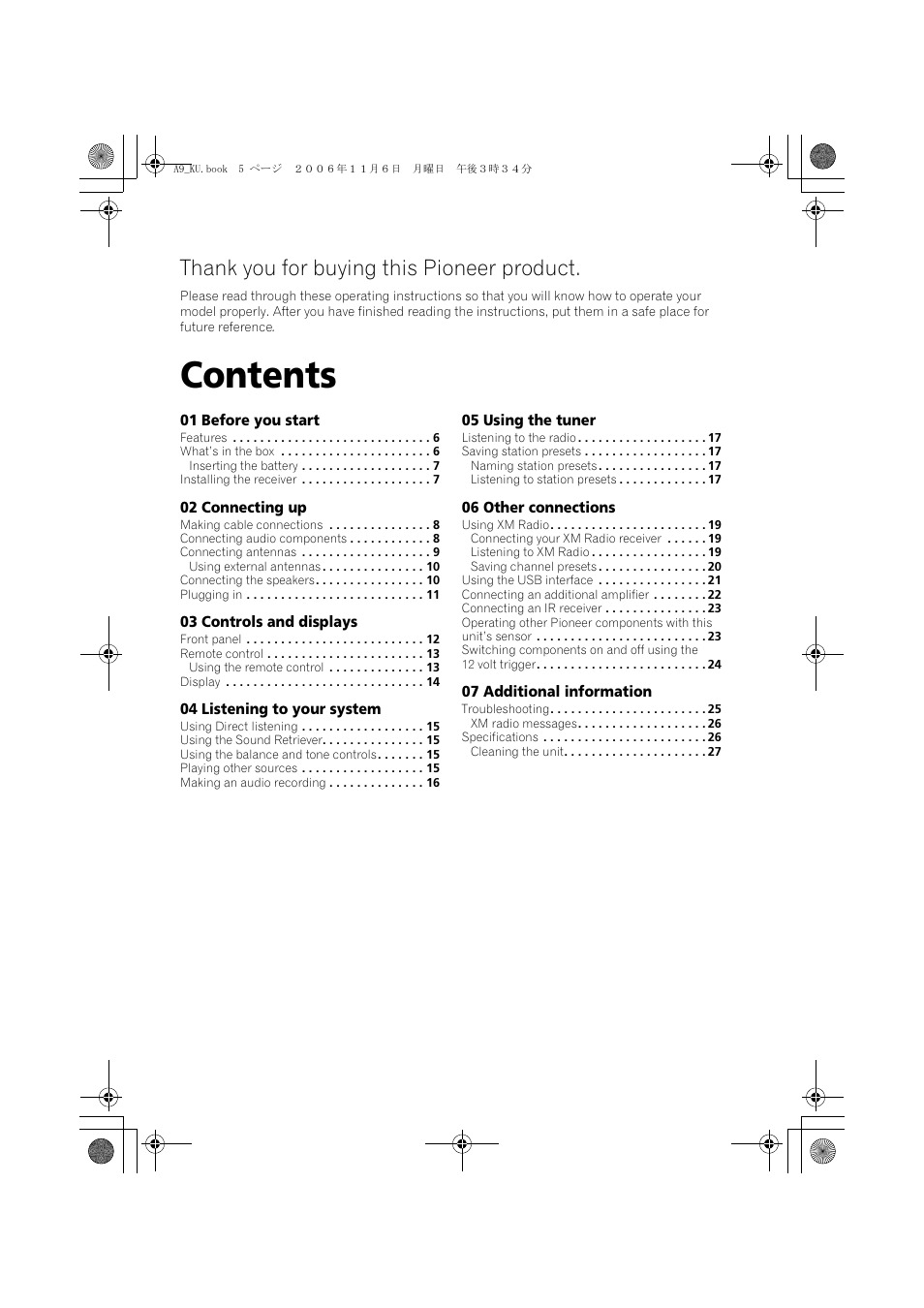 Pioneer A9 User Manual | Page 5 / 28