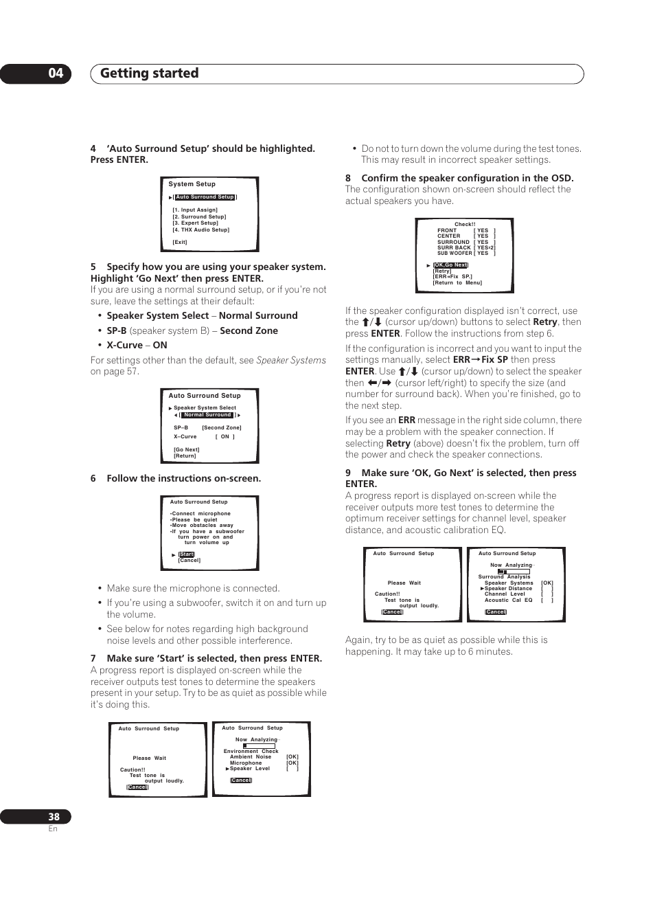 Getting started 04 | Pioneer VSX-AX10Ai-G User Manual | Page 38 / 110