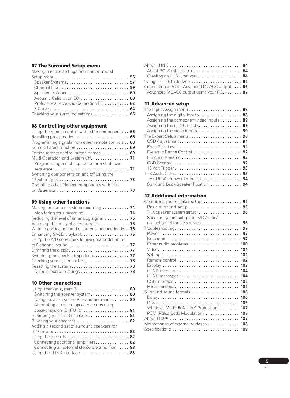 Pioneer VSX-AX10Ai-G User Manual | Page 5 / 110