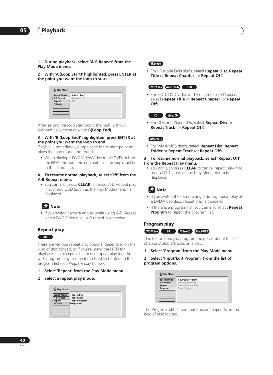 Playback 05 | Pioneer PRV-9200 User Manual | Page 40 / 124
