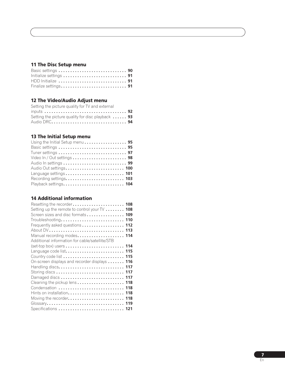 Pioneer PRV-9200 User Manual | Page 7 / 124