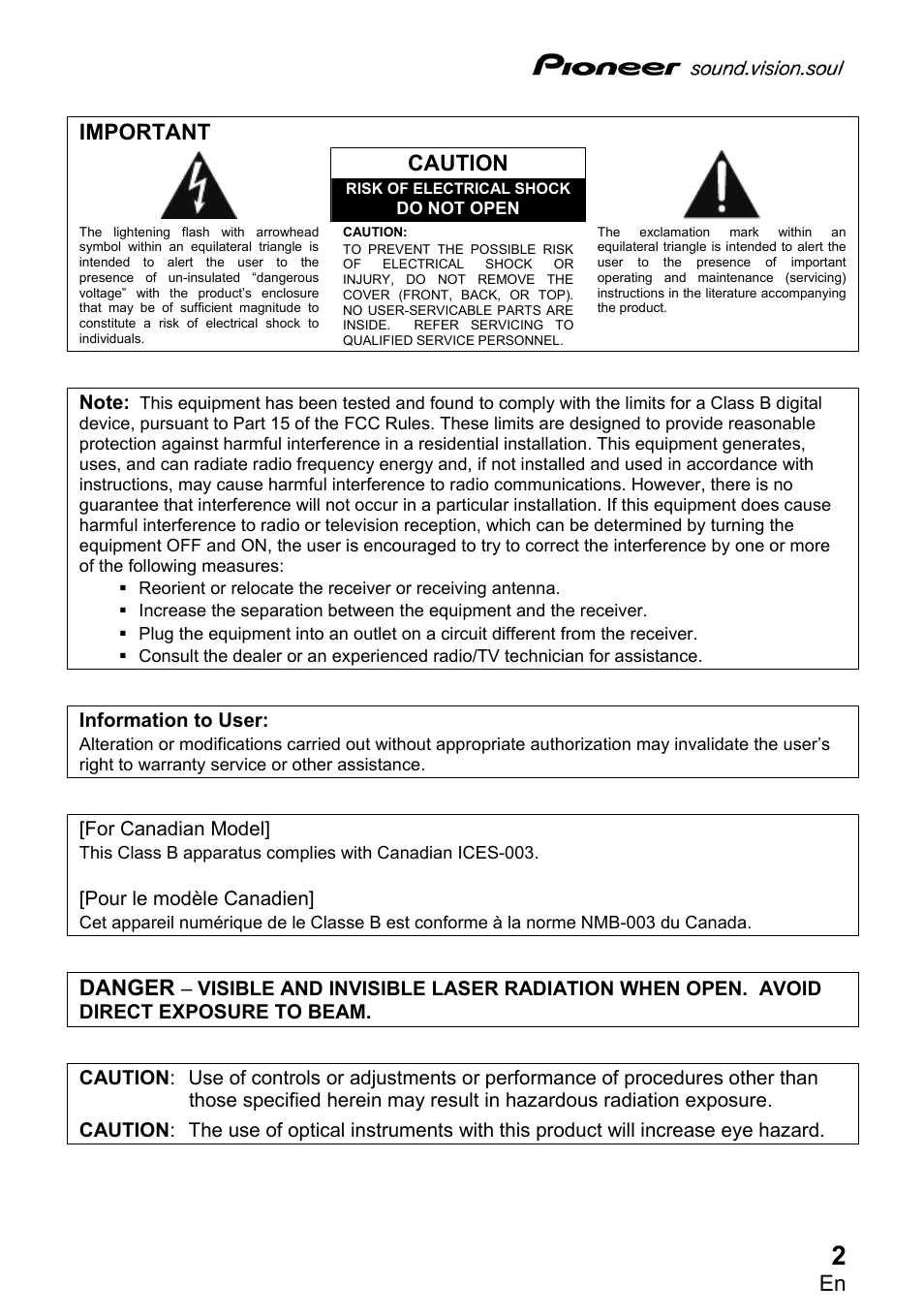 Pioneer DVR-2810 User Manual | Page 3 / 32