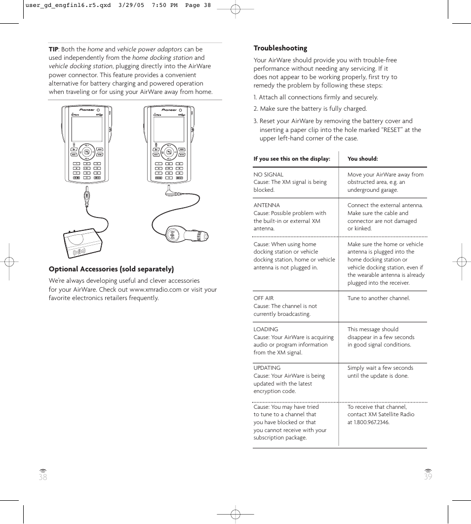 Pioneer GEX-AIRWARE1 User Manual | Page 20 / 23