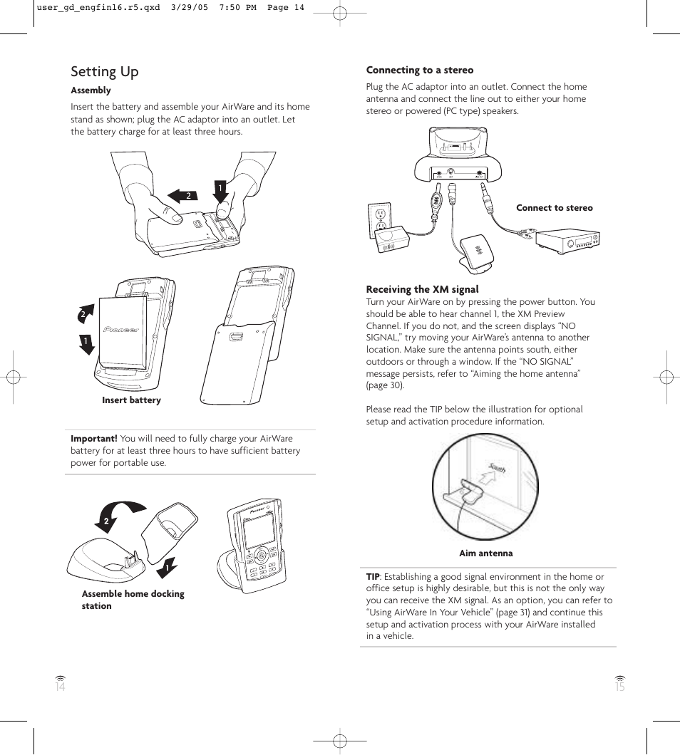 Setting up | Pioneer GEX-AIRWARE1 User Manual | Page 8 / 23