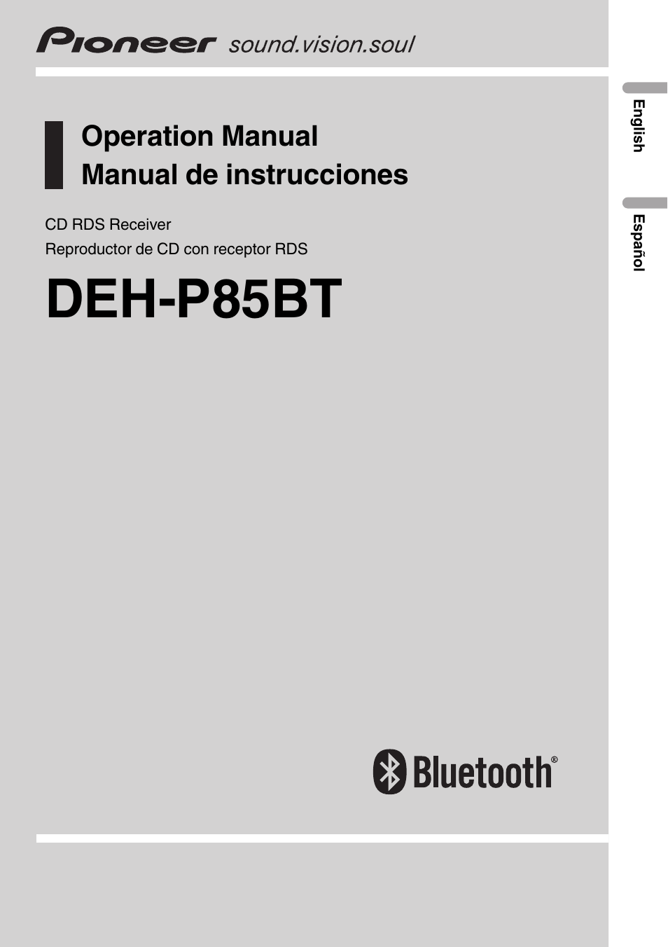 Pioneer DEH-P85BT User Manual | 144 pages