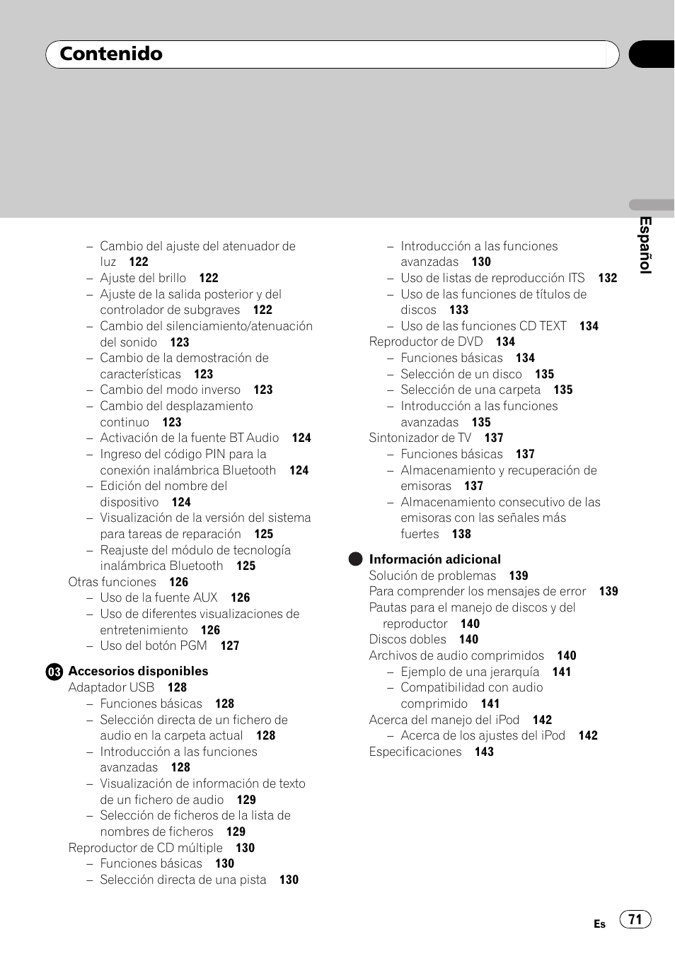 Pioneer DEH-P85BT User Manual | Page 71 / 144