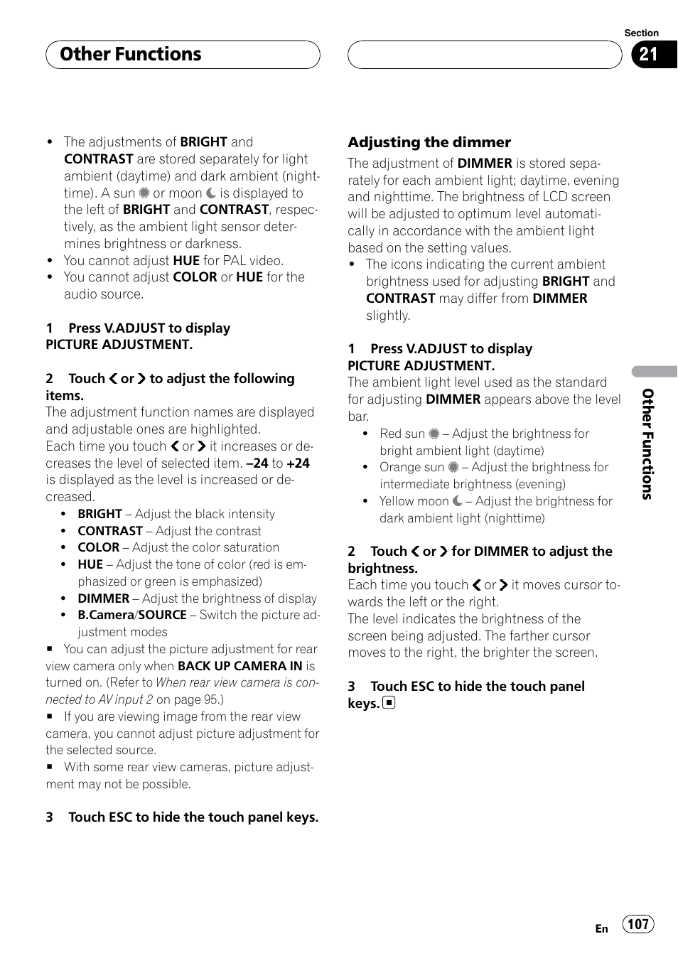 Other functions | Pioneer SUPERTUNERIIID+ AVH-P7850DVD User Manual | Page 107 / 132