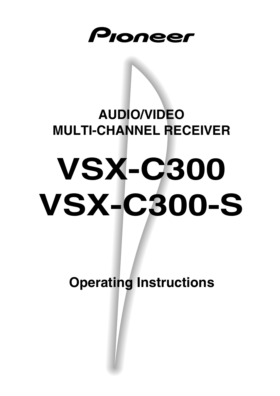 Pioneer VSX-C300 User Manual | 56 pages