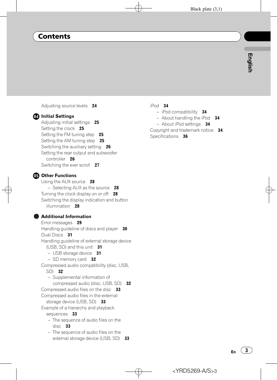 Pioneer Super Tuner III D DEH-3100UB User Manual | Page 3 / 112