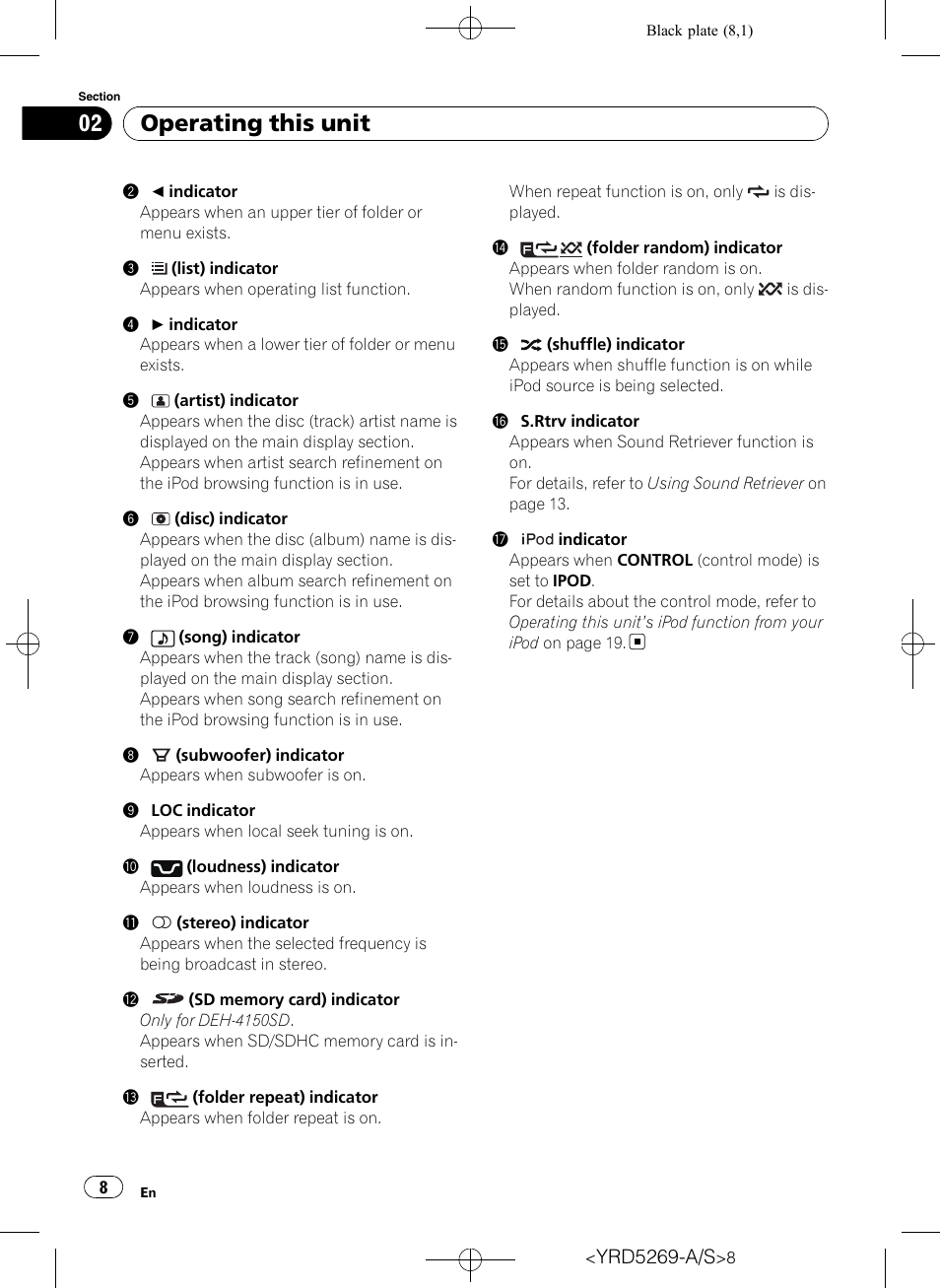 Operating this unit | Pioneer Super Tuner III D DEH-3100UB User Manual | Page 8 / 112