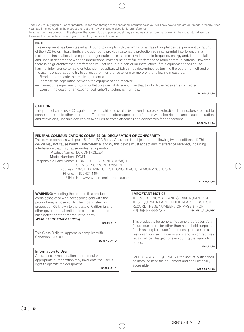 Pioneer DDJ-T1 User Manual | Page 2 / 32