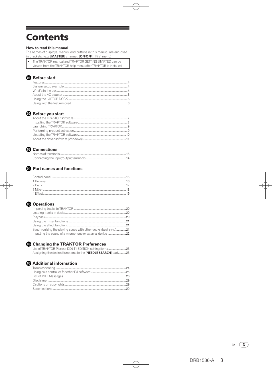 Pioneer DDJ-T1 User Manual | Page 3 / 32