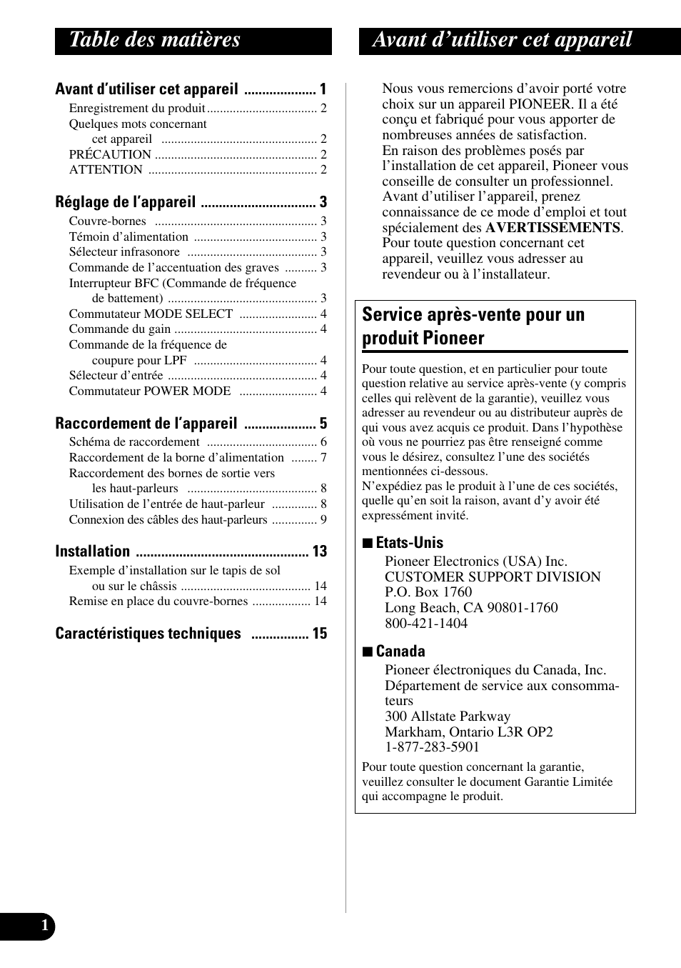 Pioneer PRS-D1000M User Manual | Page 18 / 50