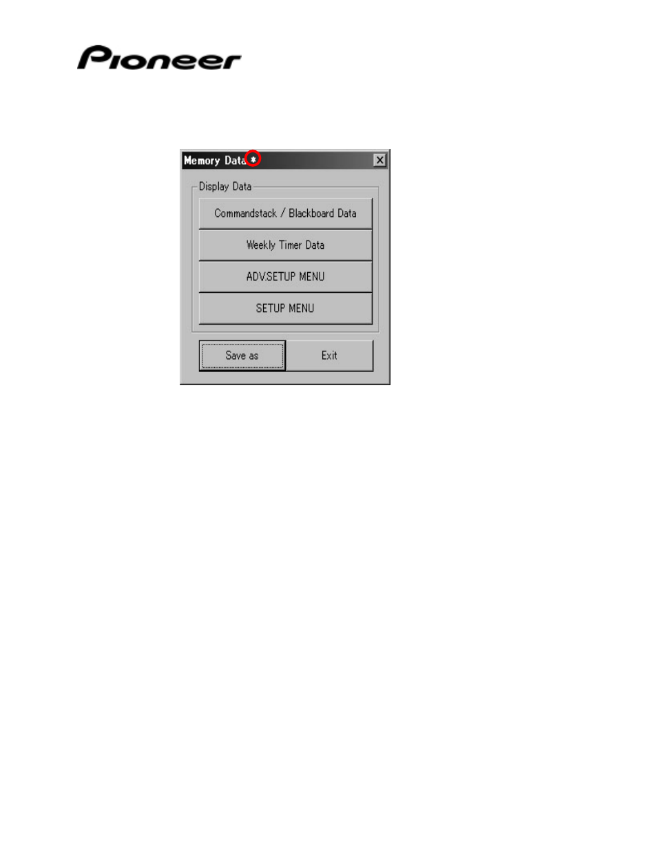 2 memory data upload, Memory data upload | Pioneer DataMan 2Serial Communication Tool for Pioneer Industrial DVD Video Player DVD-V7400 User Manual | Page 31 / 39