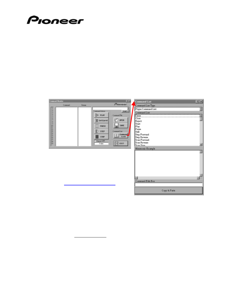 1 command file, 2 command list, Command file | Command list | Pioneer DataMan 2Serial Communication Tool for Pioneer Industrial DVD Video Player DVD-V7400 User Manual | Page 34 / 39