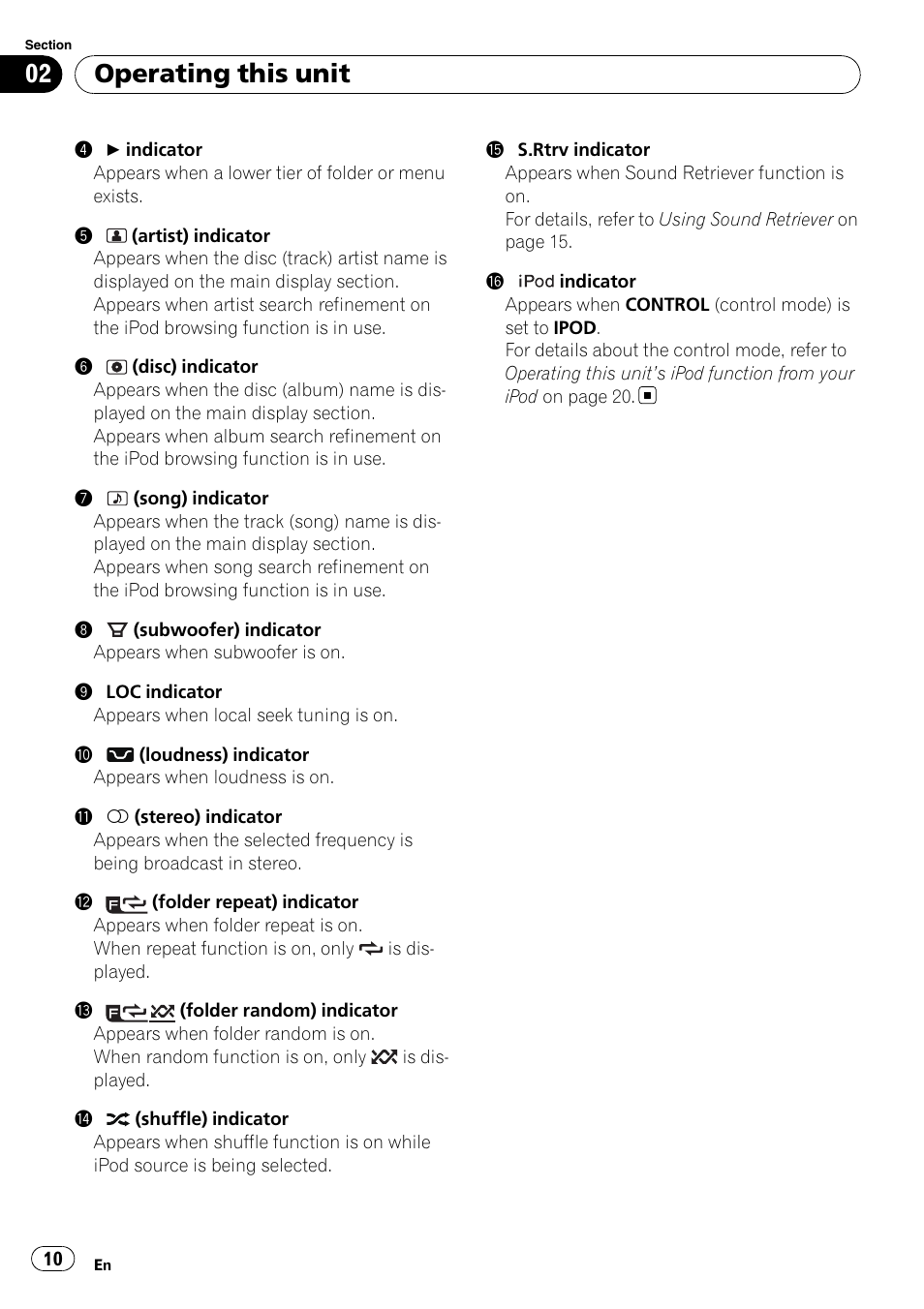 Operating this unit | Pioneer DEH-P3100UB User Manual | Page 10 / 177