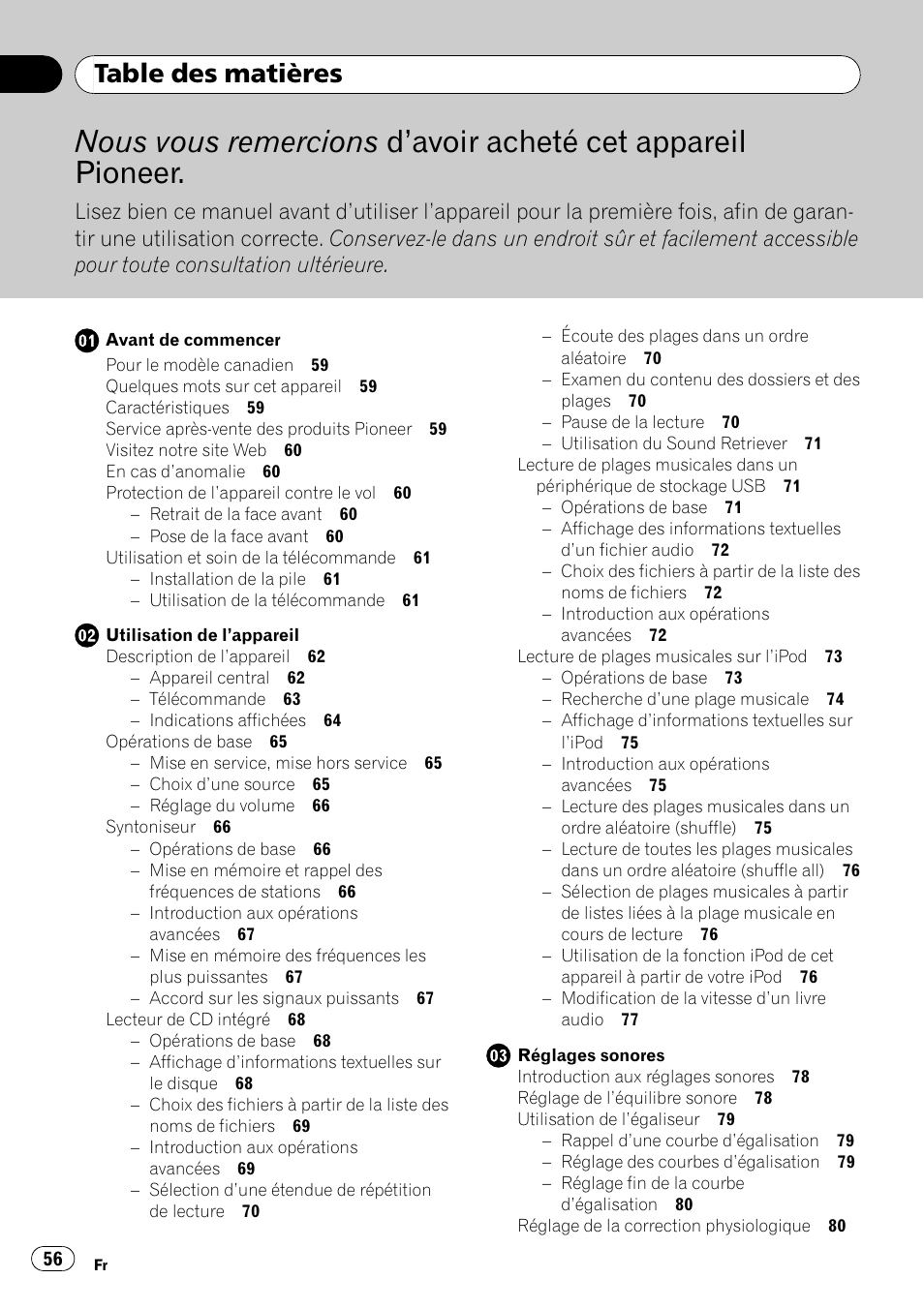 Pioneer DEH-P3100UB User Manual | Page 56 / 177