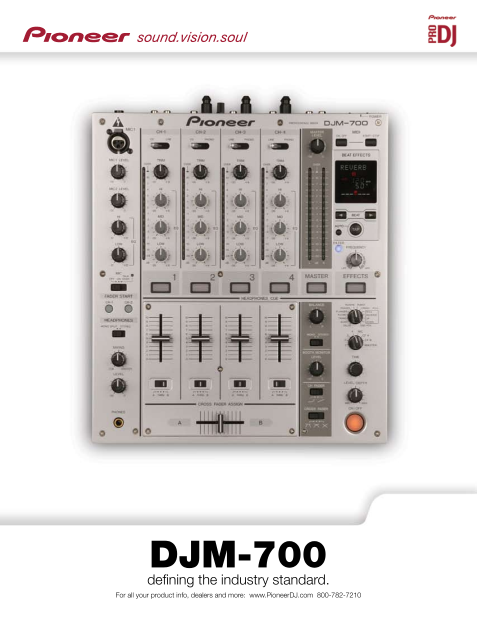 Pioneer DJM-700 User Manual | 2 pages