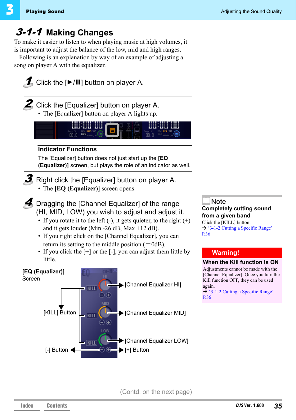 1-1 making changes, Making changes | Pioneer SVJ-DL01 User Manual | Page 35 / 156