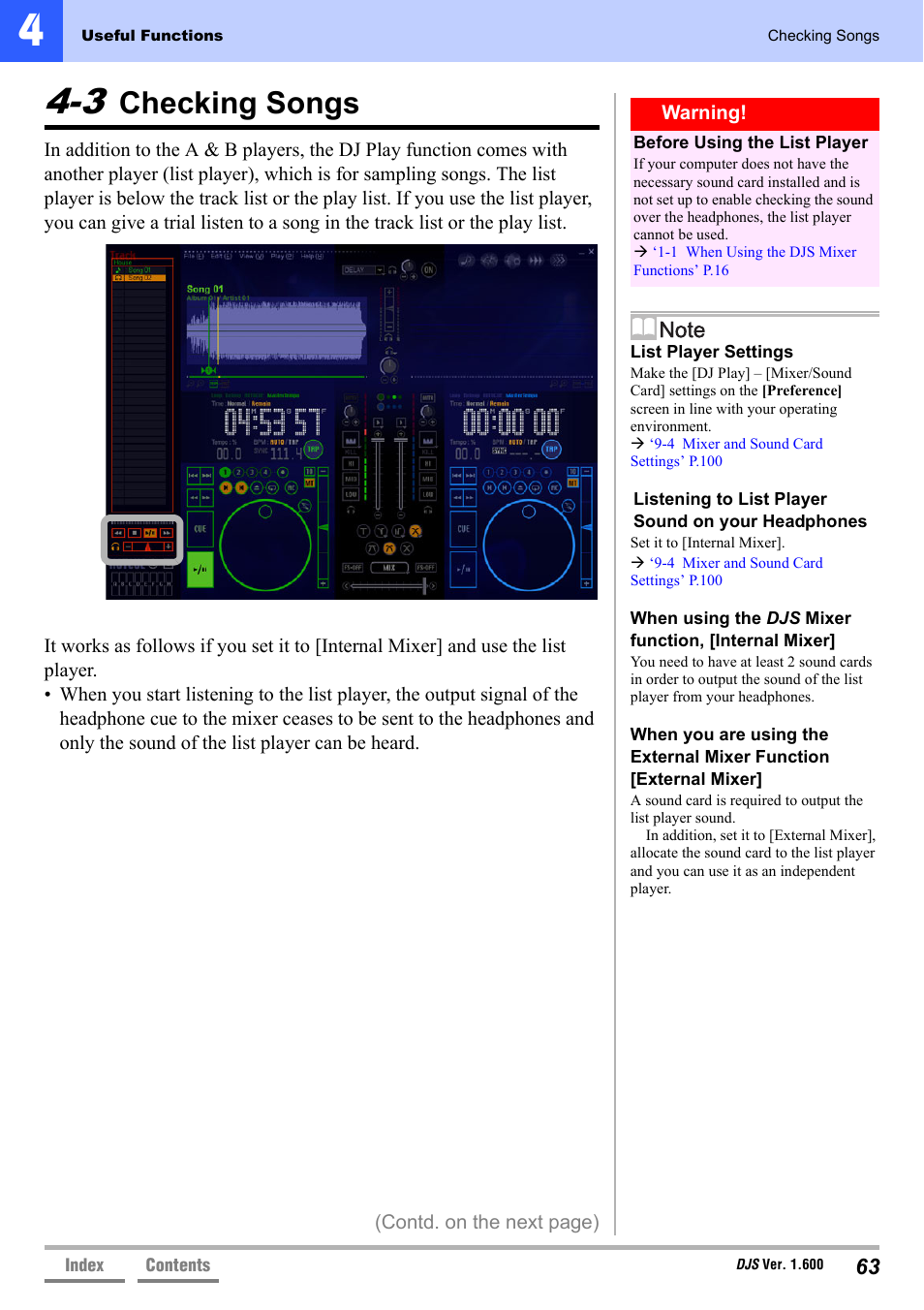 3 checking songs, Checking songs | Pioneer SVJ-DL01 User Manual | Page 63 / 156