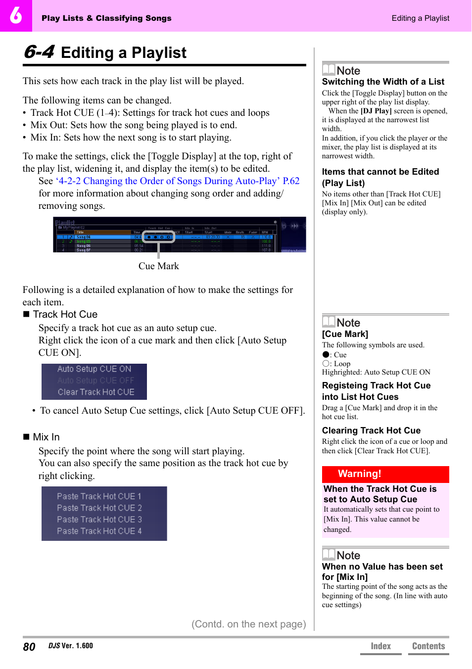 4 editing a playlist, Editing a playlist | Pioneer SVJ-DL01 User Manual | Page 80 / 156