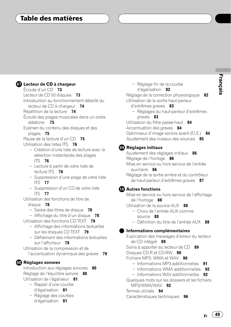 Pioneer DEH-P3800MP User Manual | Page 49 / 148