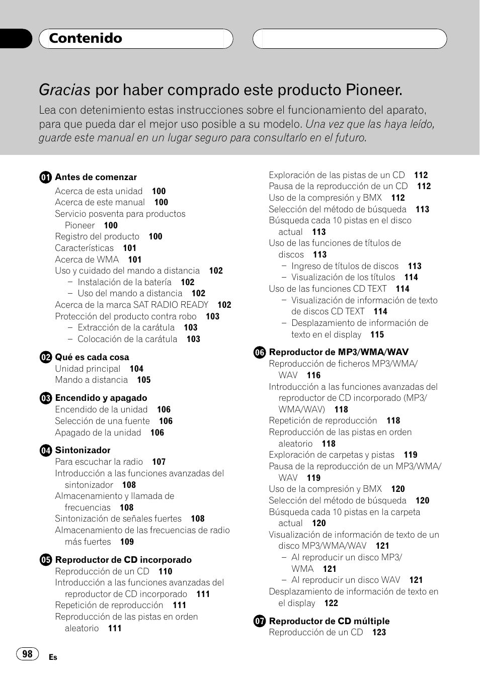 Pioneer DEH-P3800MP User Manual | Page 98 / 148