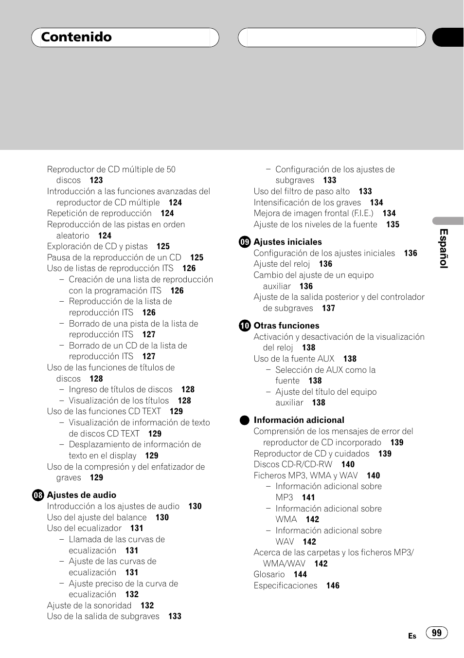 Pioneer DEH-P3800MP User Manual | Page 99 / 148