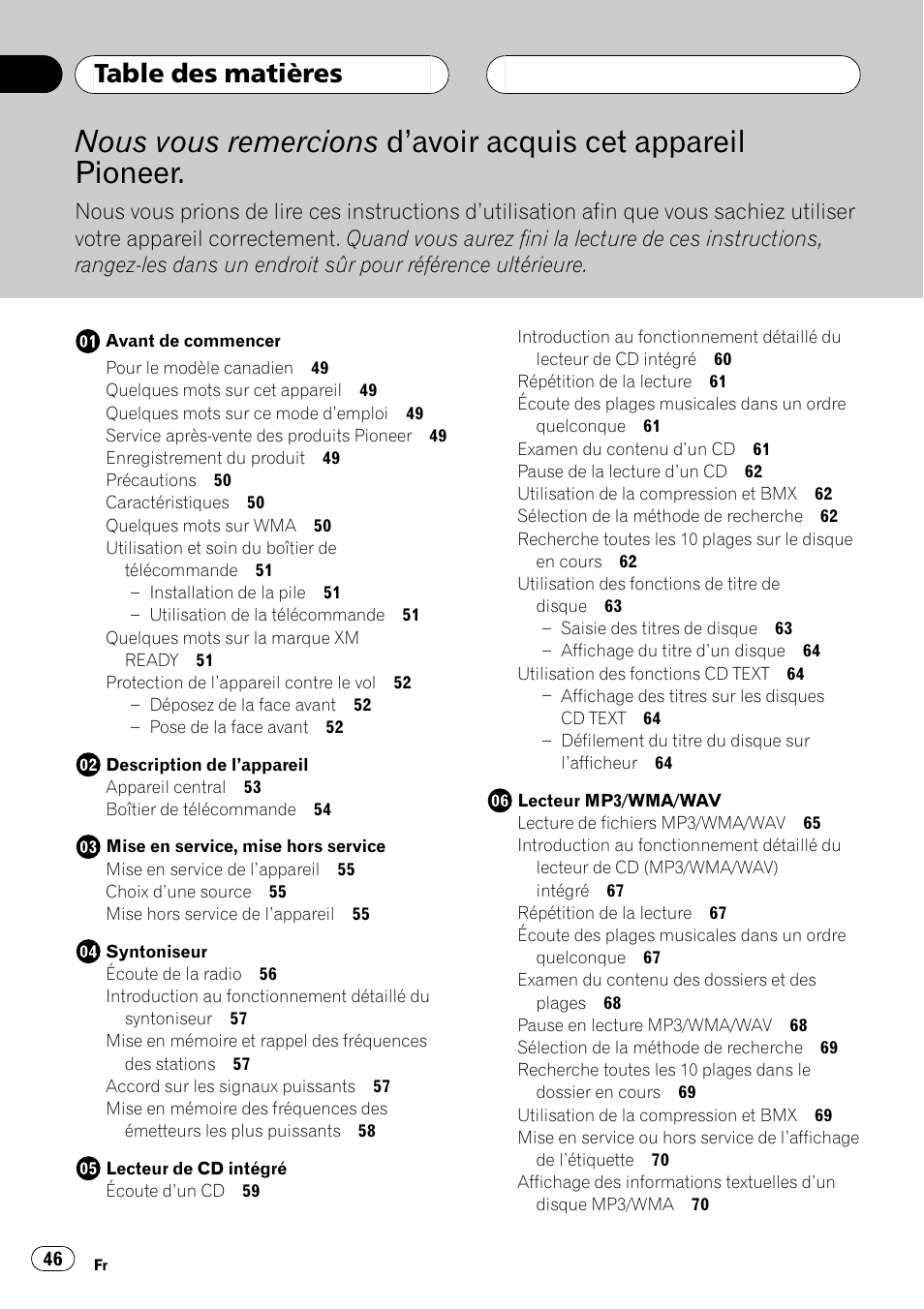 Pioneer DEH-P460MP User Manual | Page 46 / 140