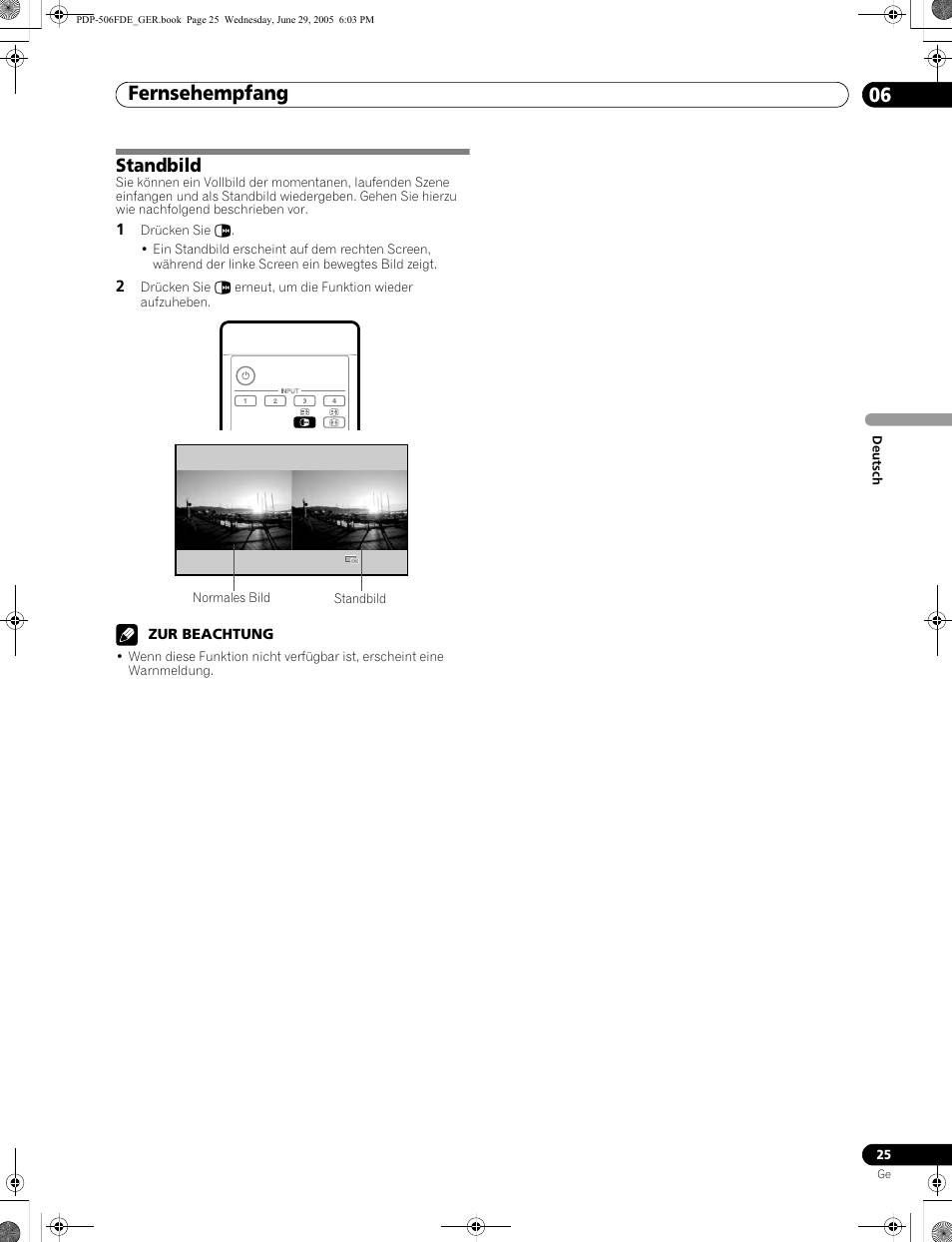 Standbild, Fernsehempfang 06 | Pioneer PDP-436FDE User Manual | Page 117 / 141