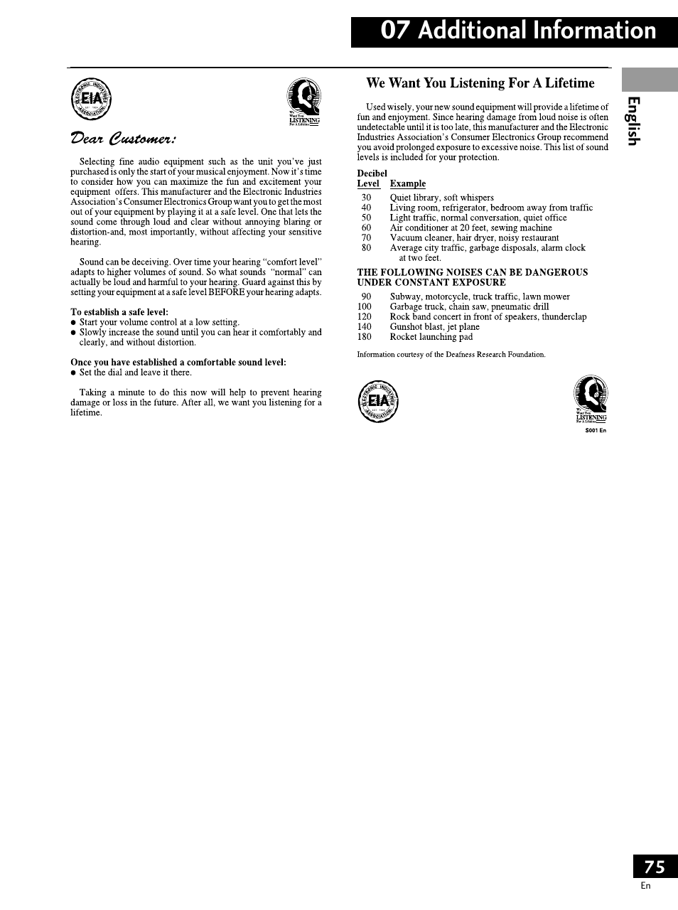 07 additional information | Pioneer PDV-LC20 User Manual | Page 75 / 76