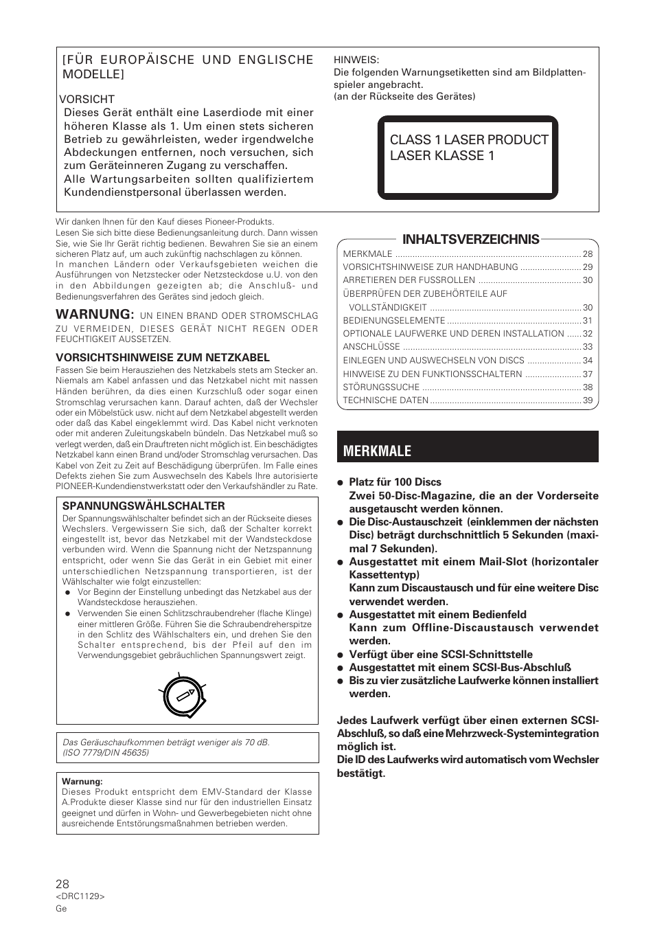 Pioneer DRM-1004 User Manual | Page 28 / 52