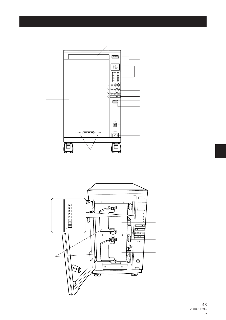 Drc1129> ja, T t t tt | Pioneer DRM-1004 User Manual | Page 43 / 52