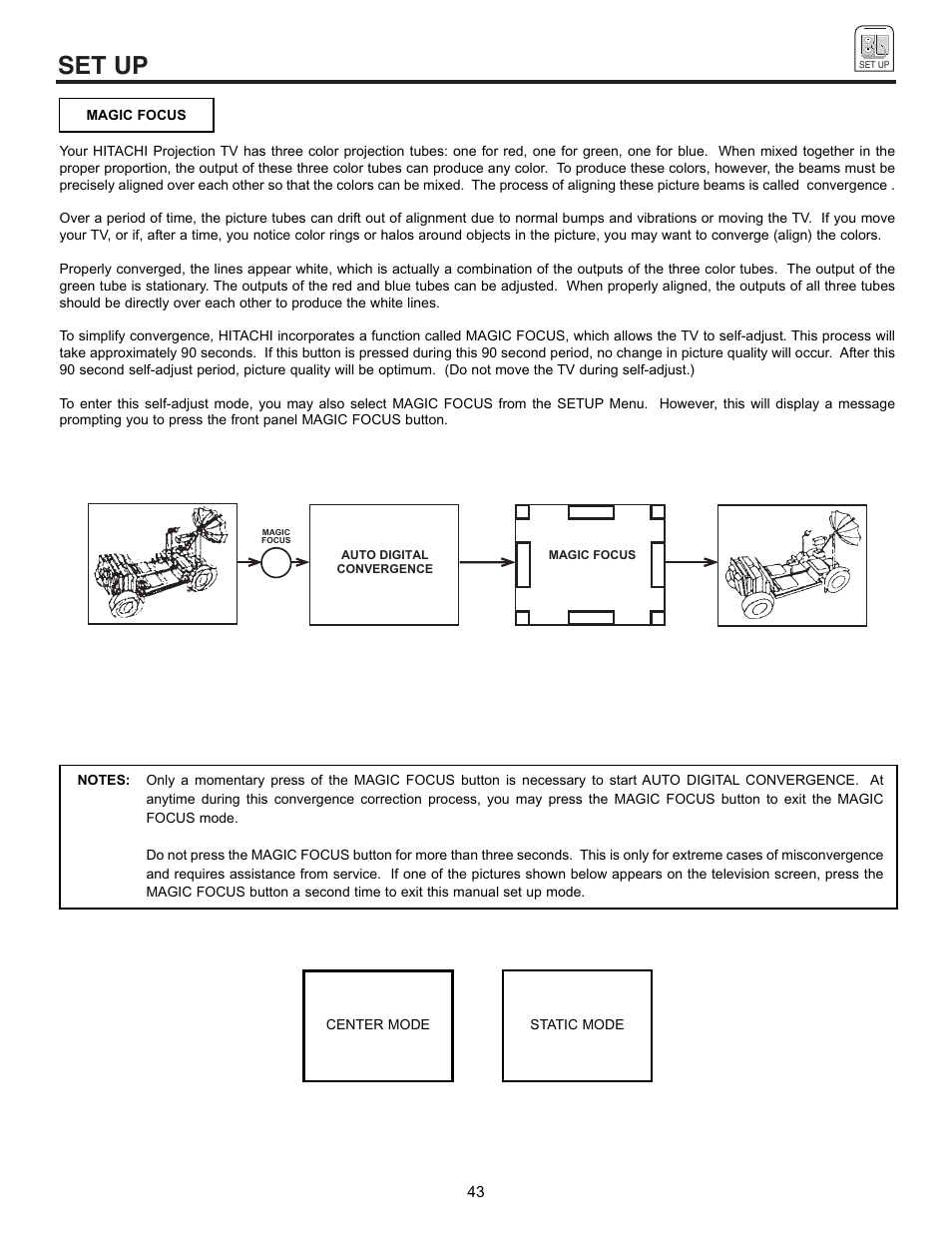 Set up | Pioneer 53SBX59B User Manual | Page 43 / 72